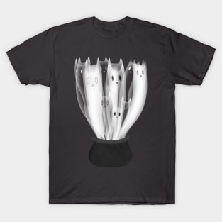 Cat ghost cauldron T-Shirt